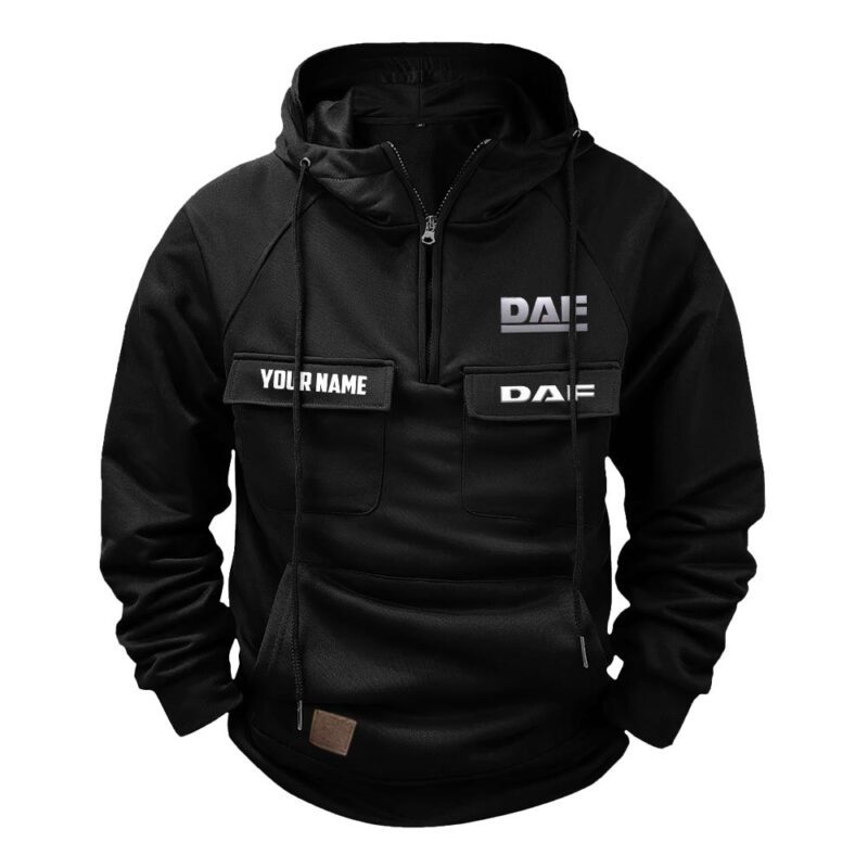 DAF Vintage Quarter Zip Hoodie Retro Hoodie LQZ1552