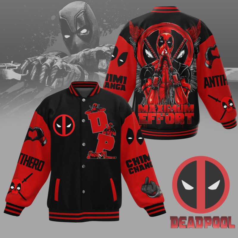 Deadpool Baseball Jacket For Fan CFB2058