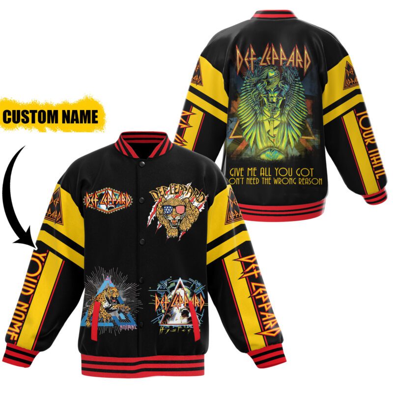 Def Leppard Baseball Jacket For Fan CFB2055