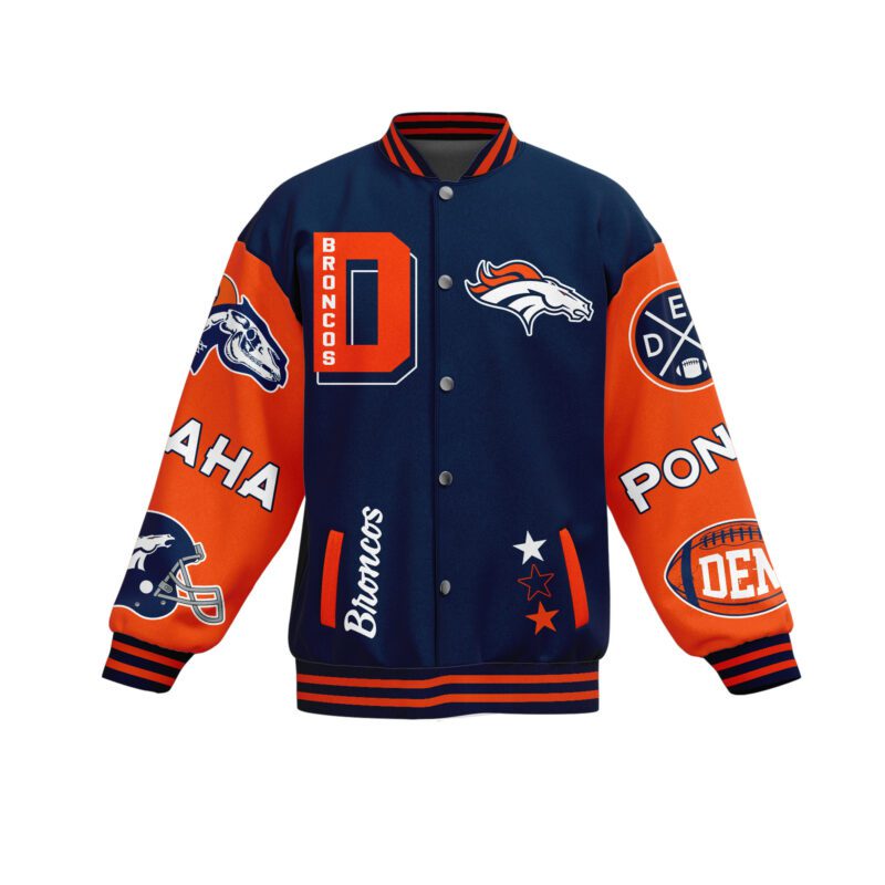 Denver Broncos NFL Baseball Jacket For Fan CFB1097 1