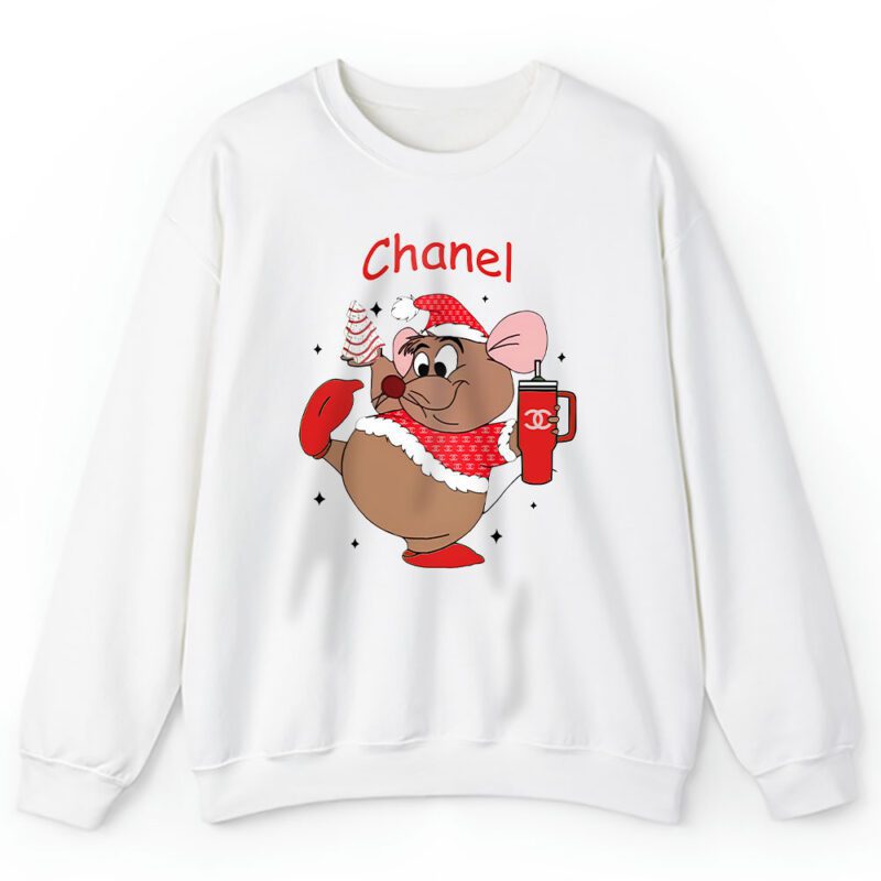 Disney Cute Gus Looking Like A Snack Christmas Chanel Unisex Sweatshirt TAS22038 1
