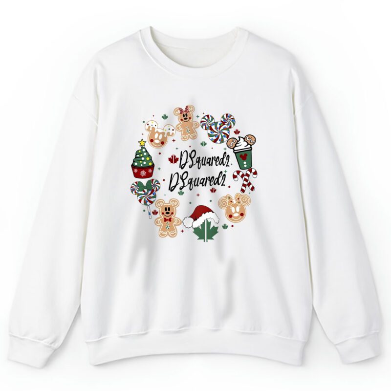 Disney Tis The Season Christmas Mickey And Minnie Dsquared2 Unisex Sweatshirt TAS22053 1