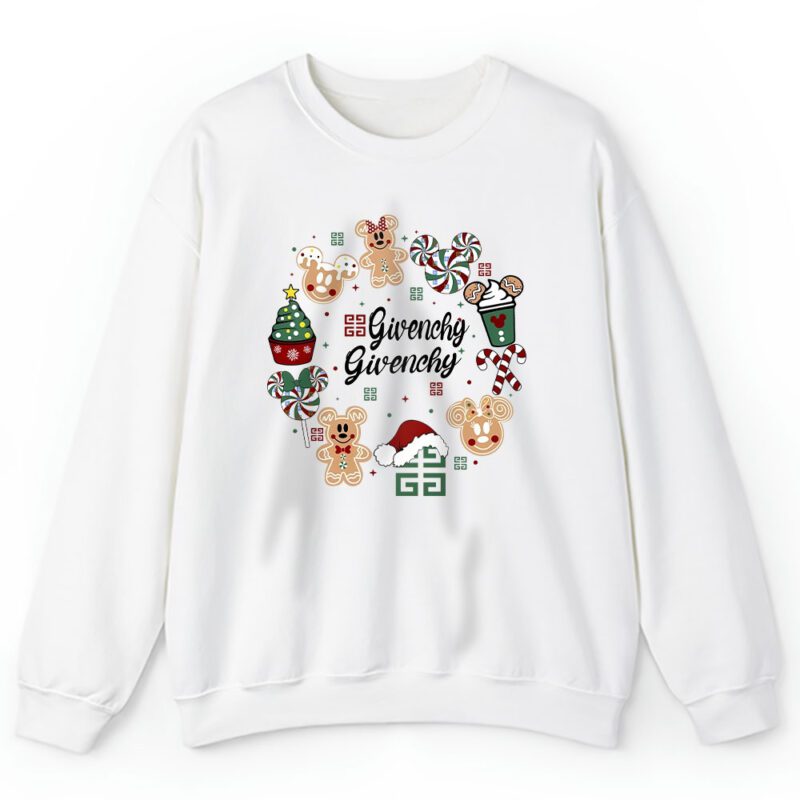Disney Tis The Season Christmas Mickey And Minnie Givenchy Unisex Sweatshirt TAS22056 1