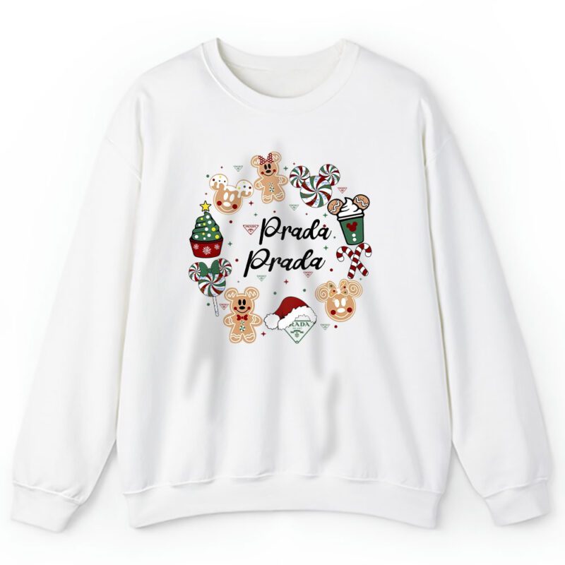 Disney Tis The Season Christmas Mickey And Minnie Prada Unisex Sweatshirt TAS22058 1
