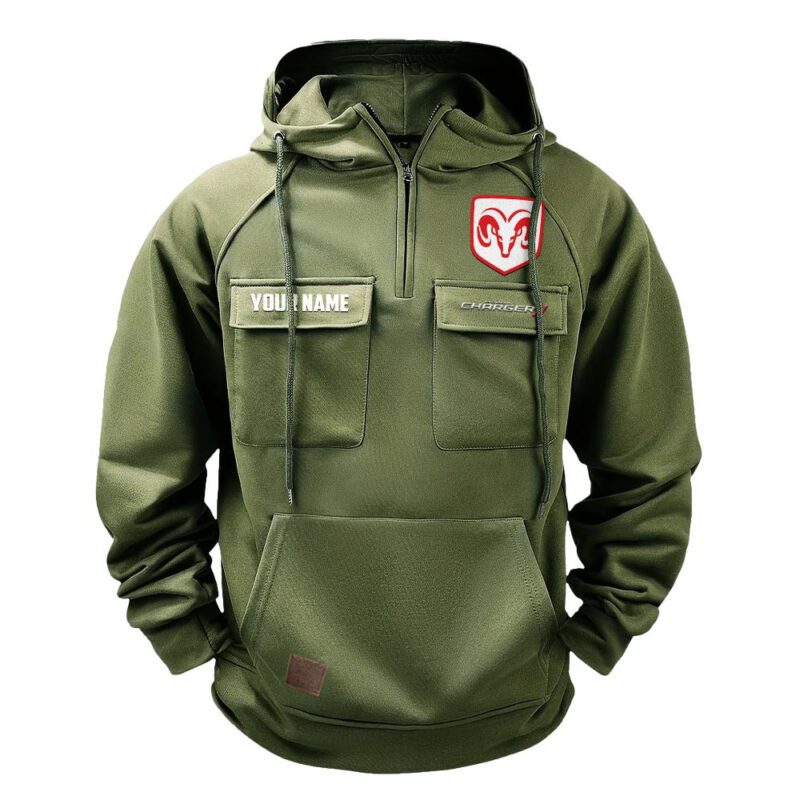 Dodge Charger Vintage Quarter Zip Hoodie Retro Hoodie LQZ1269 2