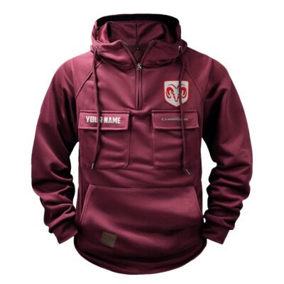 Dodge Charger Vintage Quarter Zip Hoodie Retro Hoodie LQZ1269 4