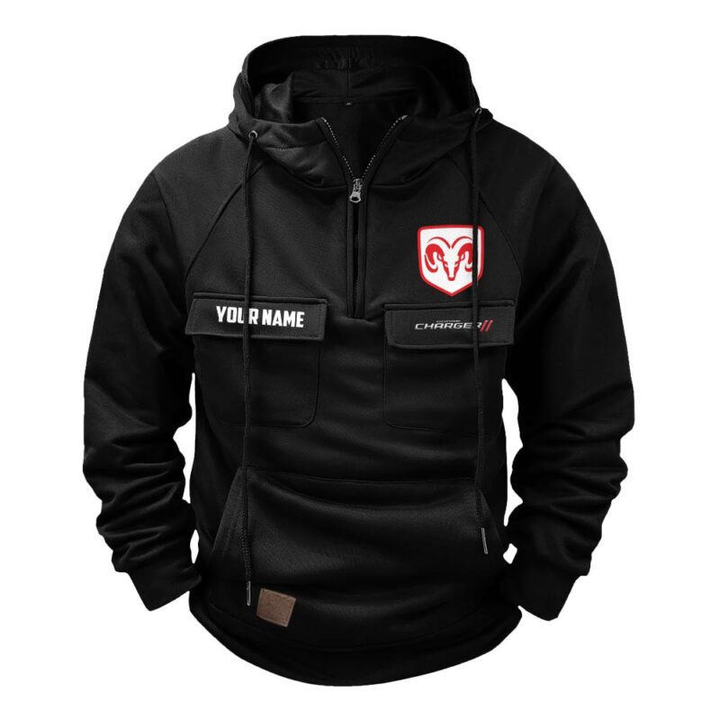 Dodge Charger Vintage Quarter Zip Hoodie Retro Hoodie LQZ1269
