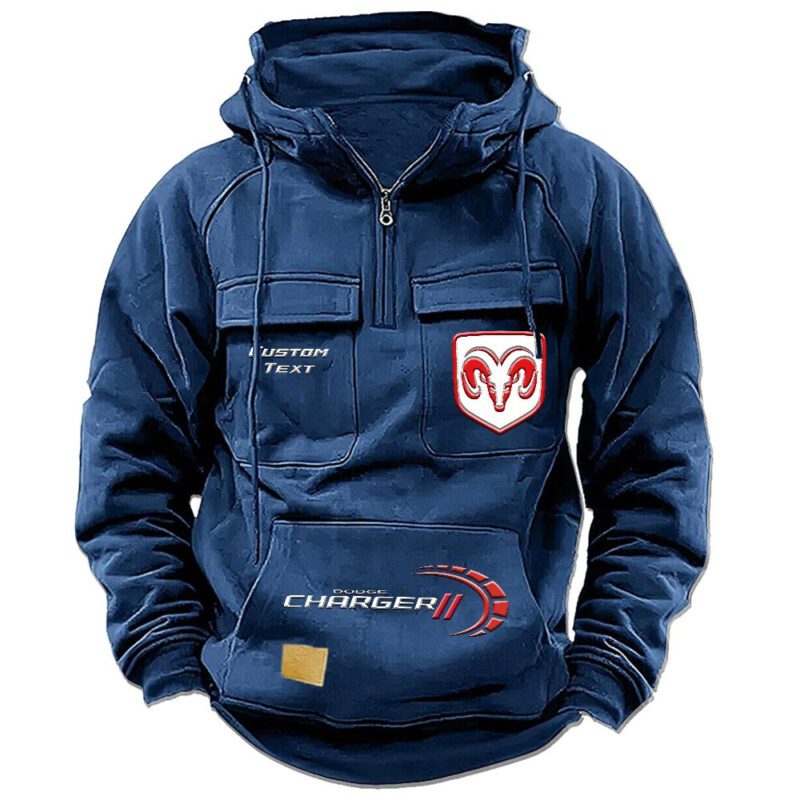Dodge Charger Vintage Quarter Zip Hoodie Retro Hoodie LQZ1480 2