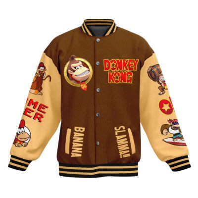 Donkey Kong Baseball Jacket For Fan CFB2033 1 Donkey Kong Baseball Jacket For Fan CFB2033 1