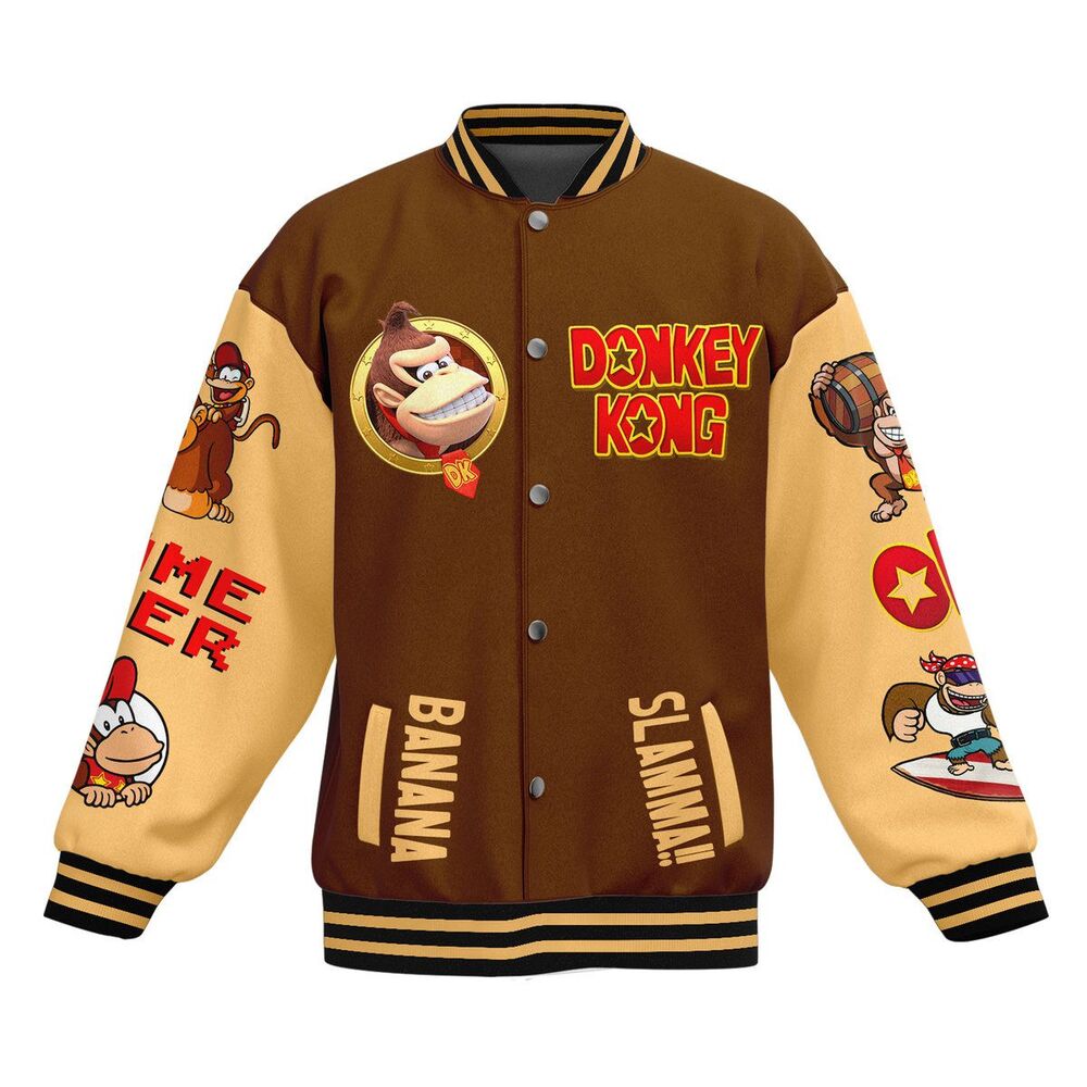 Donkey-Kong-Baseball-Jacket-For-Fan-CFB2033-1 Donkey Kong Baseball Jacket For Fan CFB2033 1