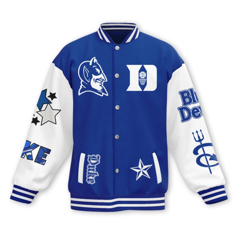 Duke Blue Devils Blue NCAA Baseball Jacket For Fan CFB1085