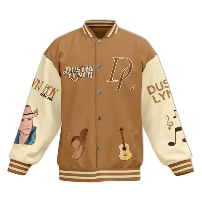 Dustin Lynch Baseball Jacket For Fan CFB2024 1