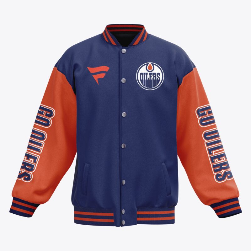 Edmonton Oilers NHL Baseball Jacket For Fan CFB2019 2