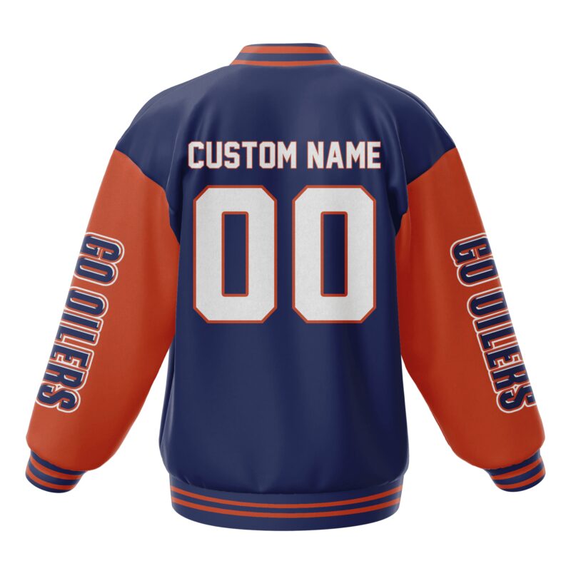 Edmonton Oilers NHL Baseball Jacket For Fan CFB2019 3