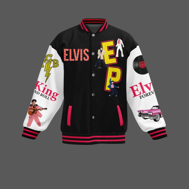 Elvis Presley Baseball Jacket For Fan CFB2018 1
