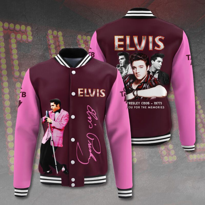 Elvis Presley Music Baseball Jacket For Fan CFB1141