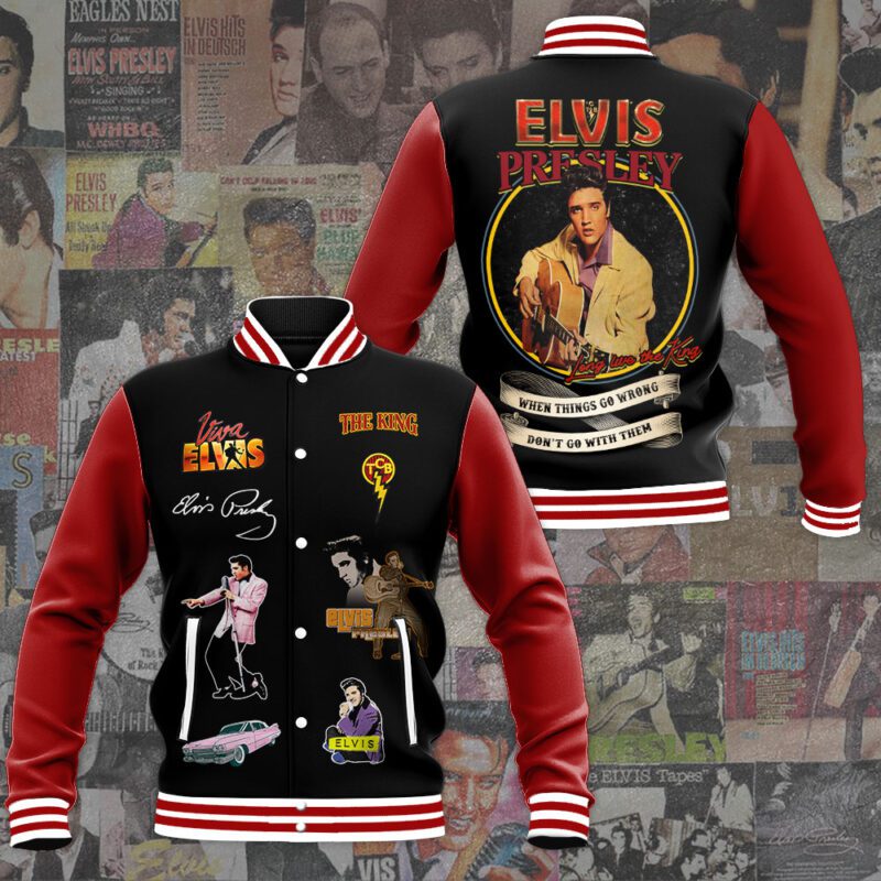 Elvis Presley Music Baseball Jacket For Fan CFB1144