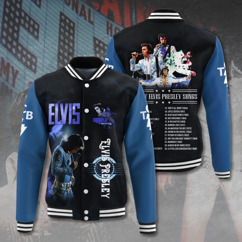 Elvis Presley Music Baseball Jacket For Fan CFB1300