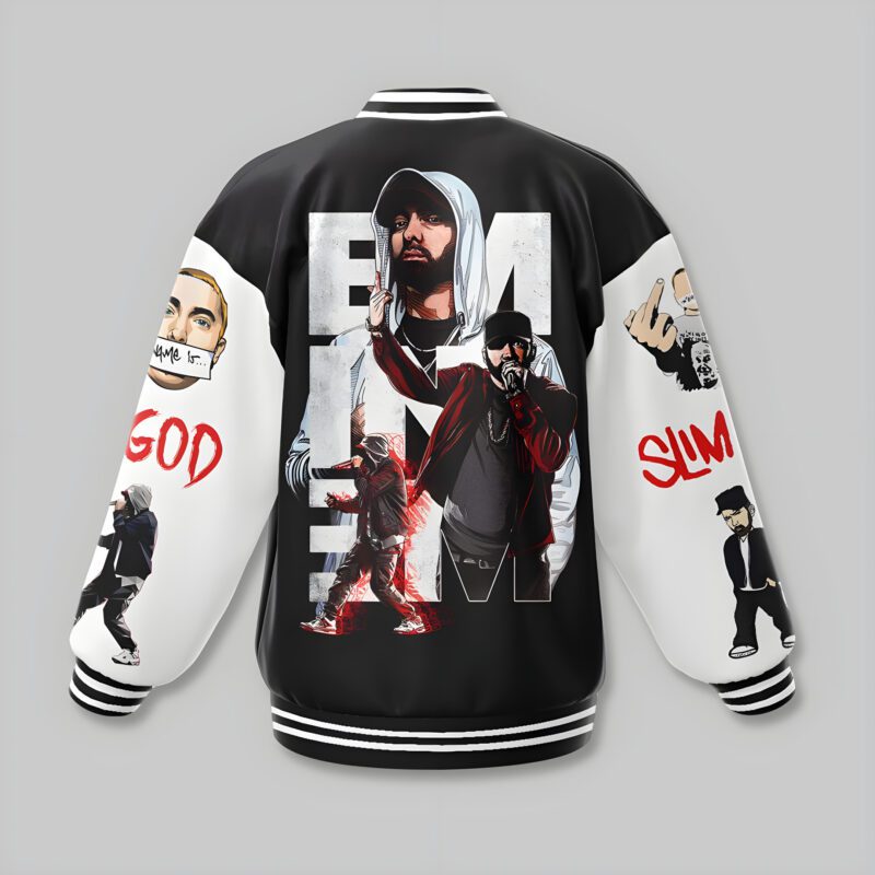 Eminem Baseball Jacket For Fan CFB2013 2