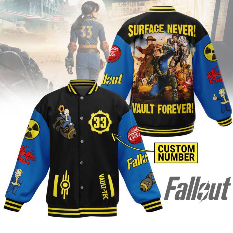 Fallout Baseball Jacket For Fan CFB1999