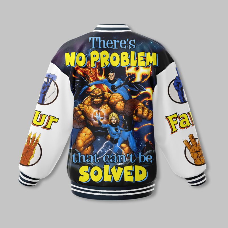Fantastic Four Super Heroes Baseball Jacket For Fan CFB1025 2
