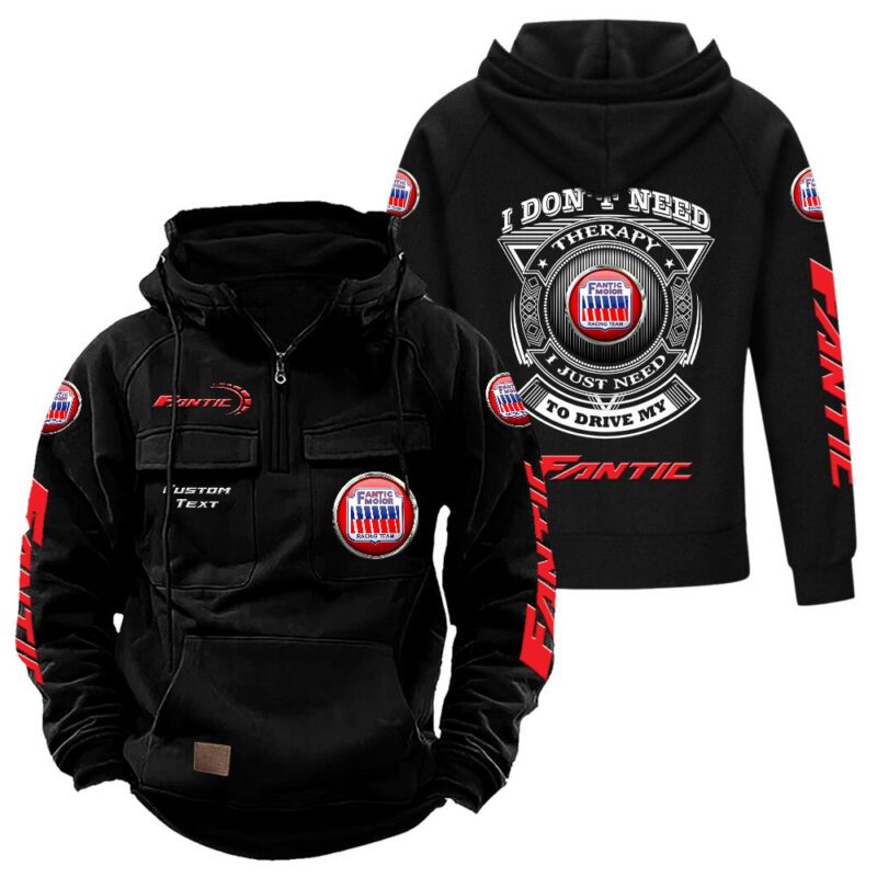Fantic Vintage Quarter Zip Hoodie Retro Hoodie LQZ1185