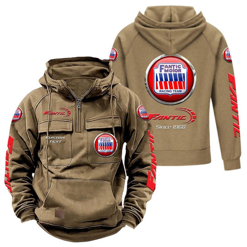Fantic Vintage Quarter Zip Hoodie Retro Hoodie LQZ1315 4