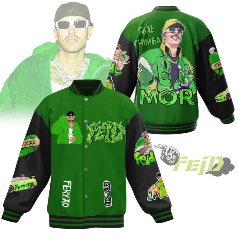 Feid Baseball Jacket For Fan CFB2000