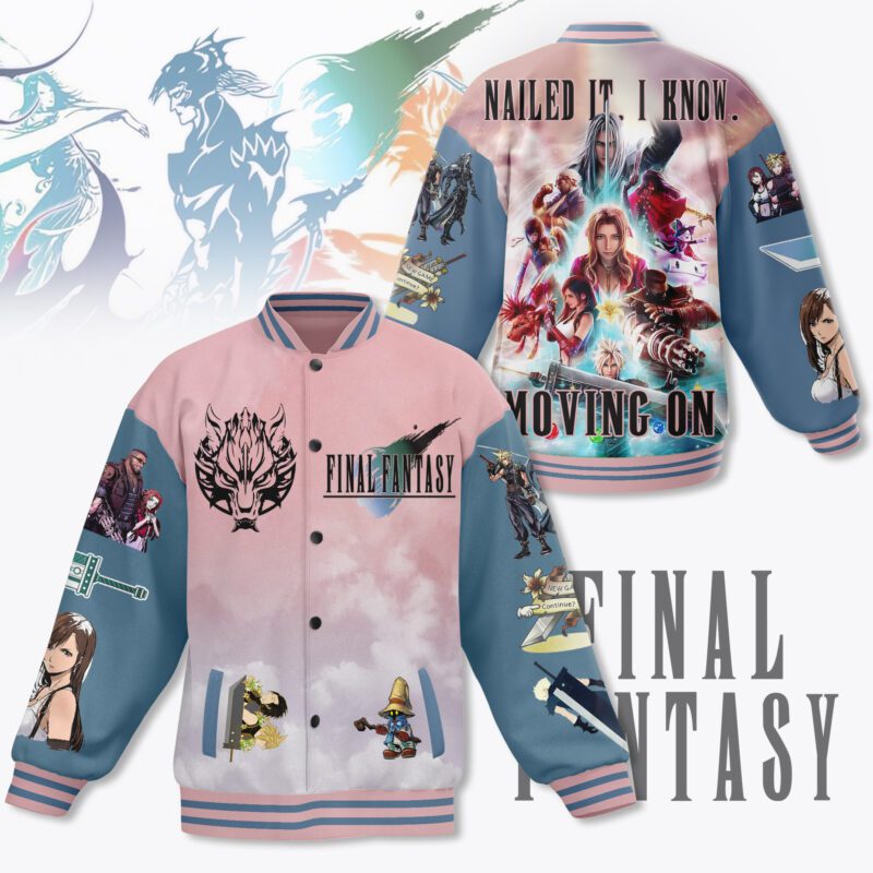 Final Fantasy VII Baseball Jacket For Fan CFB1998