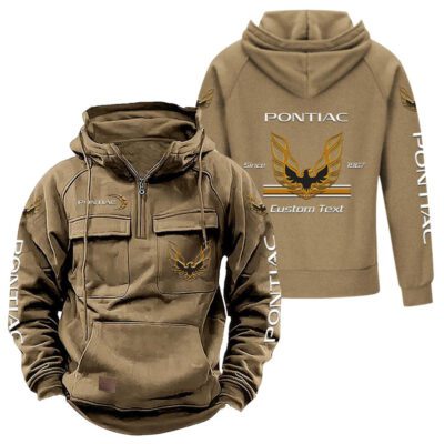 Firebird Pontiac Vintage Quarter Zip Hoodie Retro Hoodie LQZ1103 4