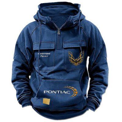 Firebird Pontiac Vintage Quarter Zip Hoodie Retro Hoodie LQZ1509 2