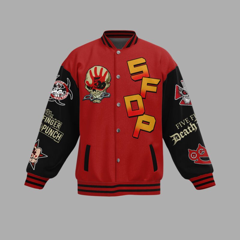 Five Finger Death Punch Baseball Jacket For Fan CFB1990 1