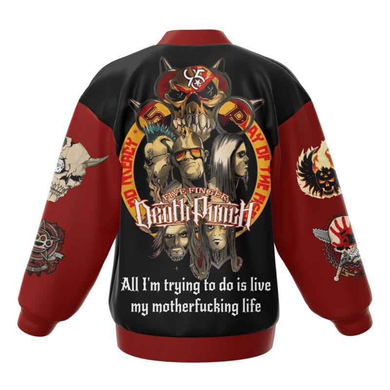 Five Finger Death Punch Baseball Jacket For Fan CFB1993 1