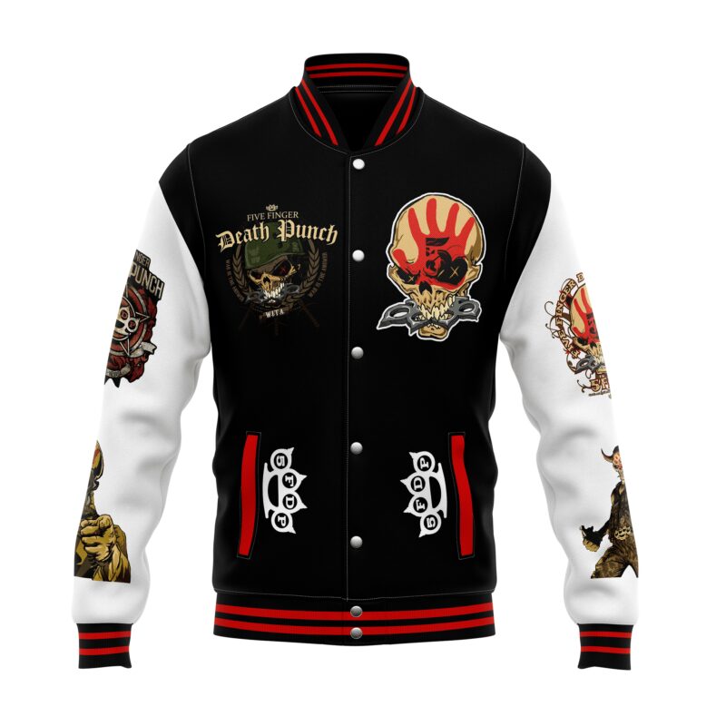 Five Finger Death Punch Baseball Jacket For Fan CFB1996 1