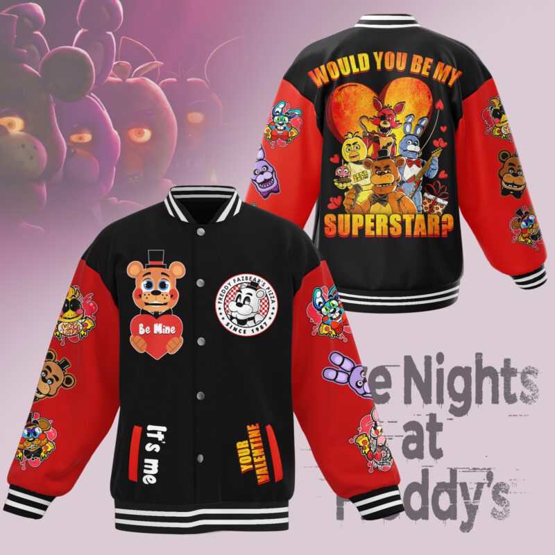 Five Nights At Freddy's Baseball Jacket For Fan CFB1087