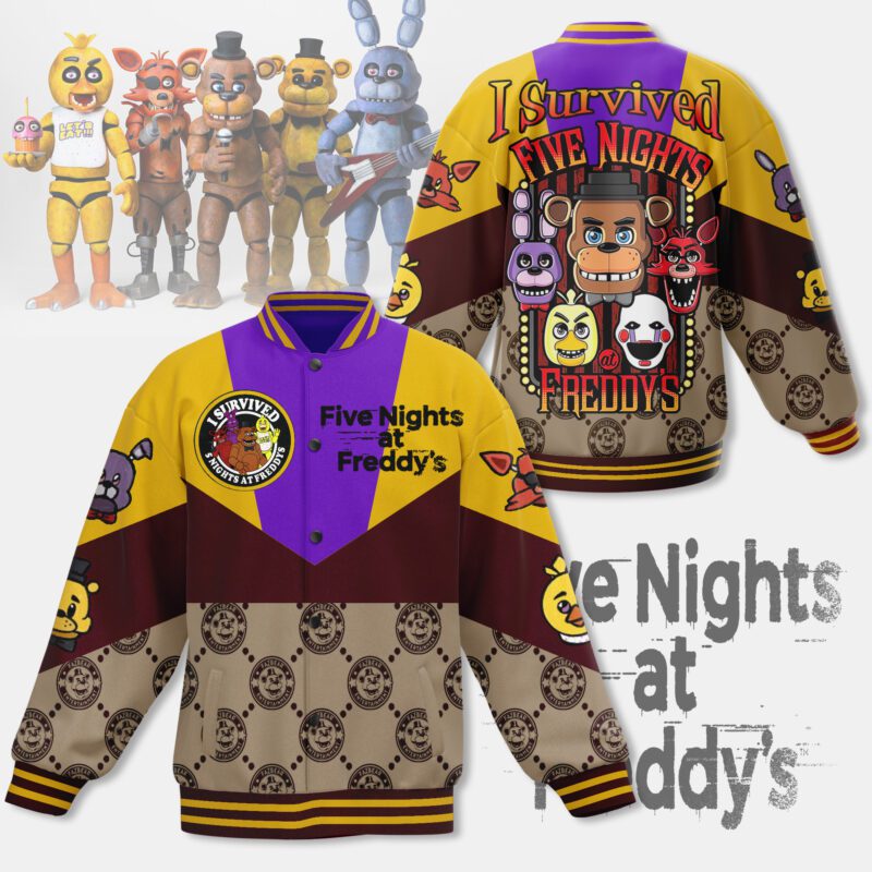 Five Nights At Freddy'sBaseball Jacket For Fan CFB1992