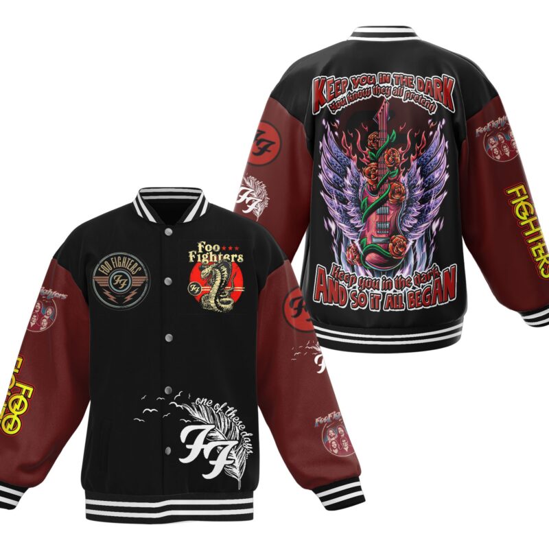 Foo Fighters Baseball Jacket For Fan CFB1088