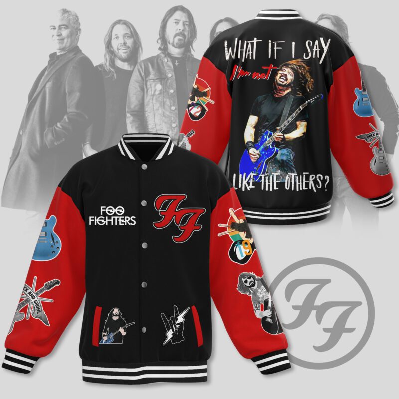 Foo Fighters Baseball Jacket For Fan CFB1980