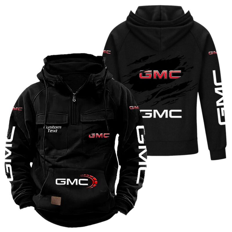 GMC Vintage Quarter Zip Hoodie Retro Hoodie LQZ1054