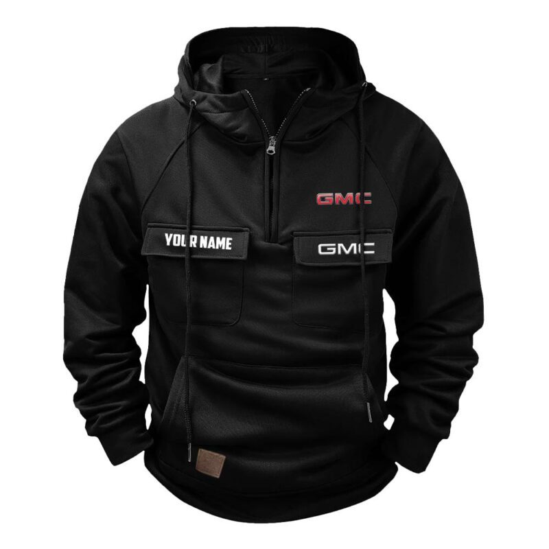 GMC Vintage Quarter Zip Hoodie Retro Hoodie LQZ1524