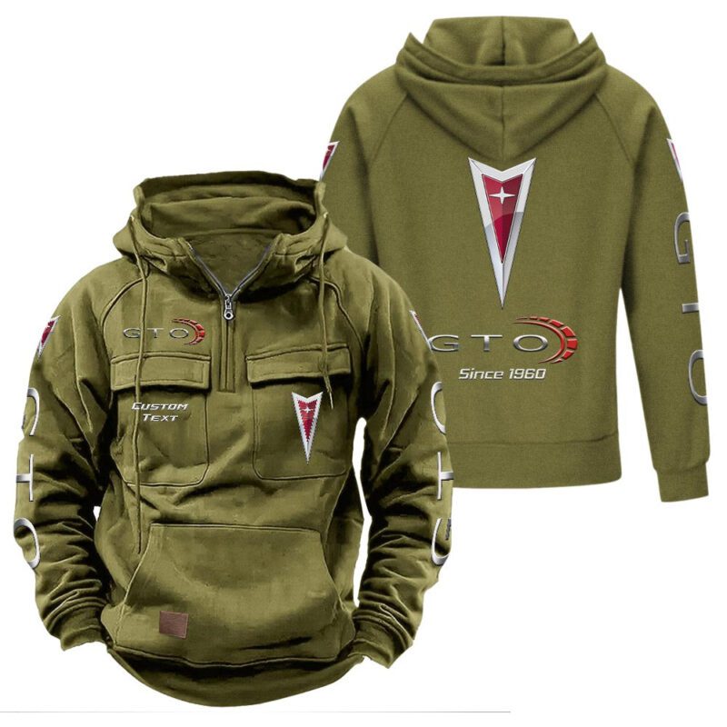 GTO Vintage Quarter Zip Hoodie Retro Hoodie LQZ1428 3