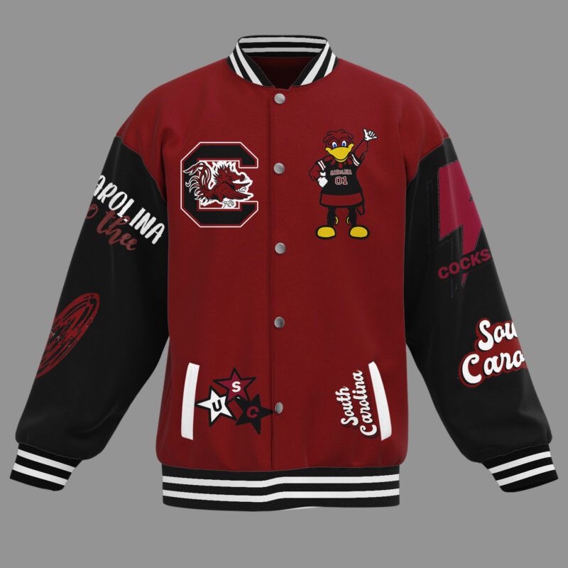 Gamecocks NCAA Baseball Jacket For Fan CFB1971 1