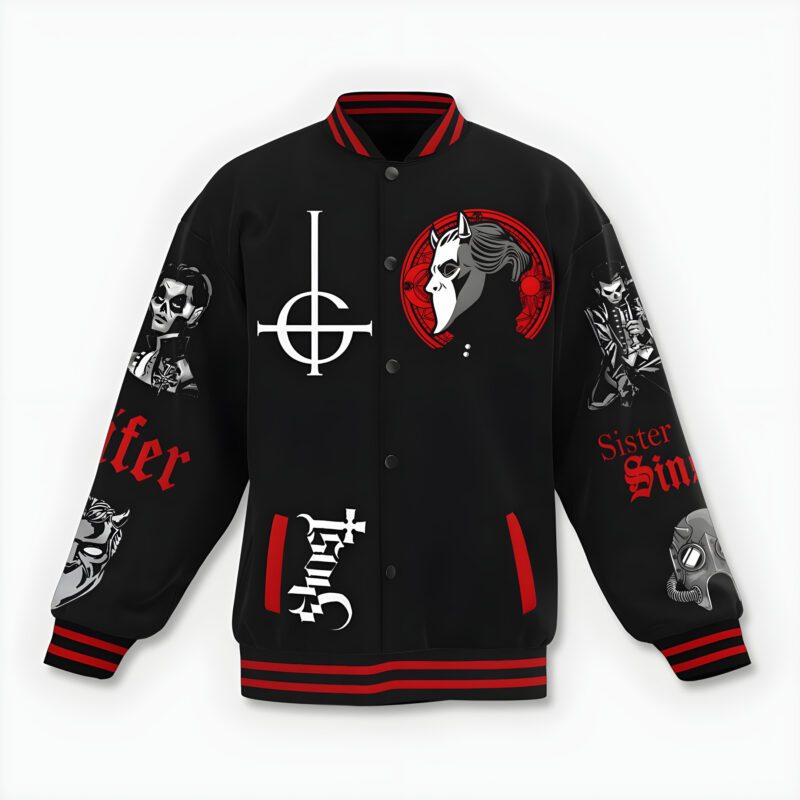 Ghost Sisters of Sin Baseball Jacket For Fan CFB1969 1