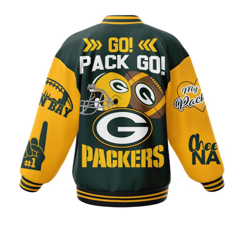 Green Bay Packers NFL Baseball Jacket For Fan CFB1951 2
