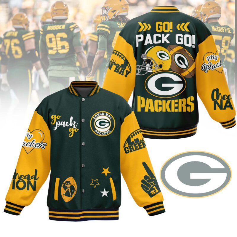 Green Bay Packers NFL Baseball Jacket For Fan CFB1951
