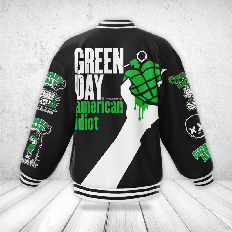 Green Day Baseball Jacket For Fan CFB1080 2