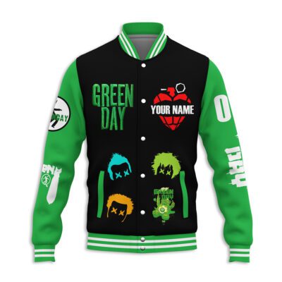 Green Day Baseball Jacket For Fan CFB1949 1