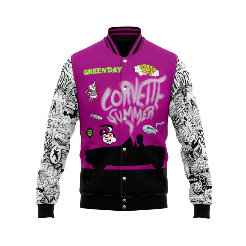 Green Day Baseball Jacket For Fan CFB1950 1