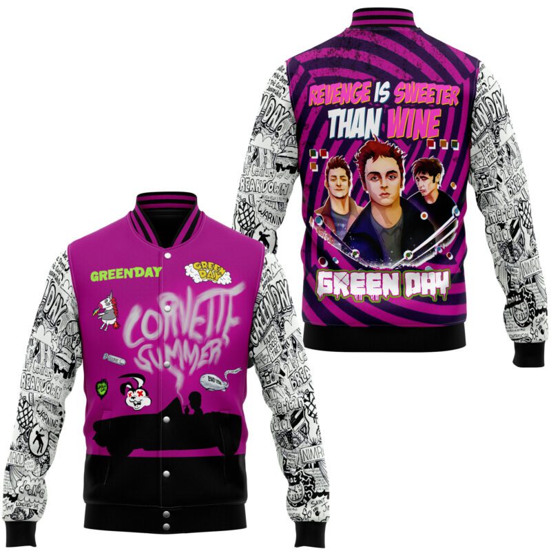 Green Day Baseball Jacket For Fan CFB1950