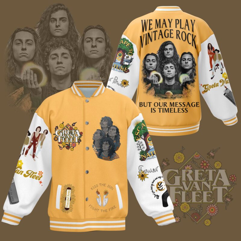 Greta Van Fleet Baseball Jacket For Fan CFB1948